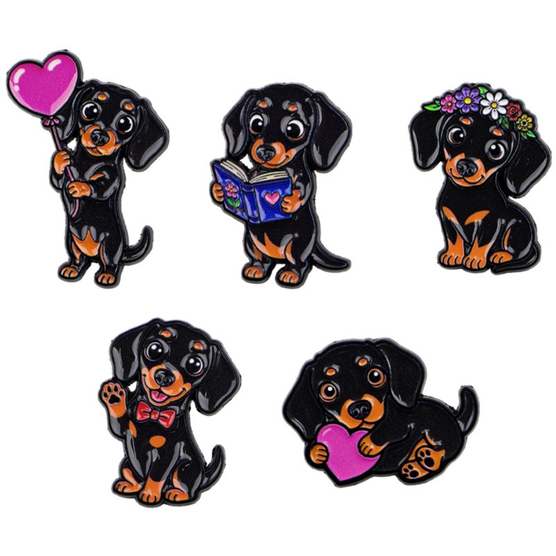 Supply Florist - Set de 5 Broches Esmaltados de