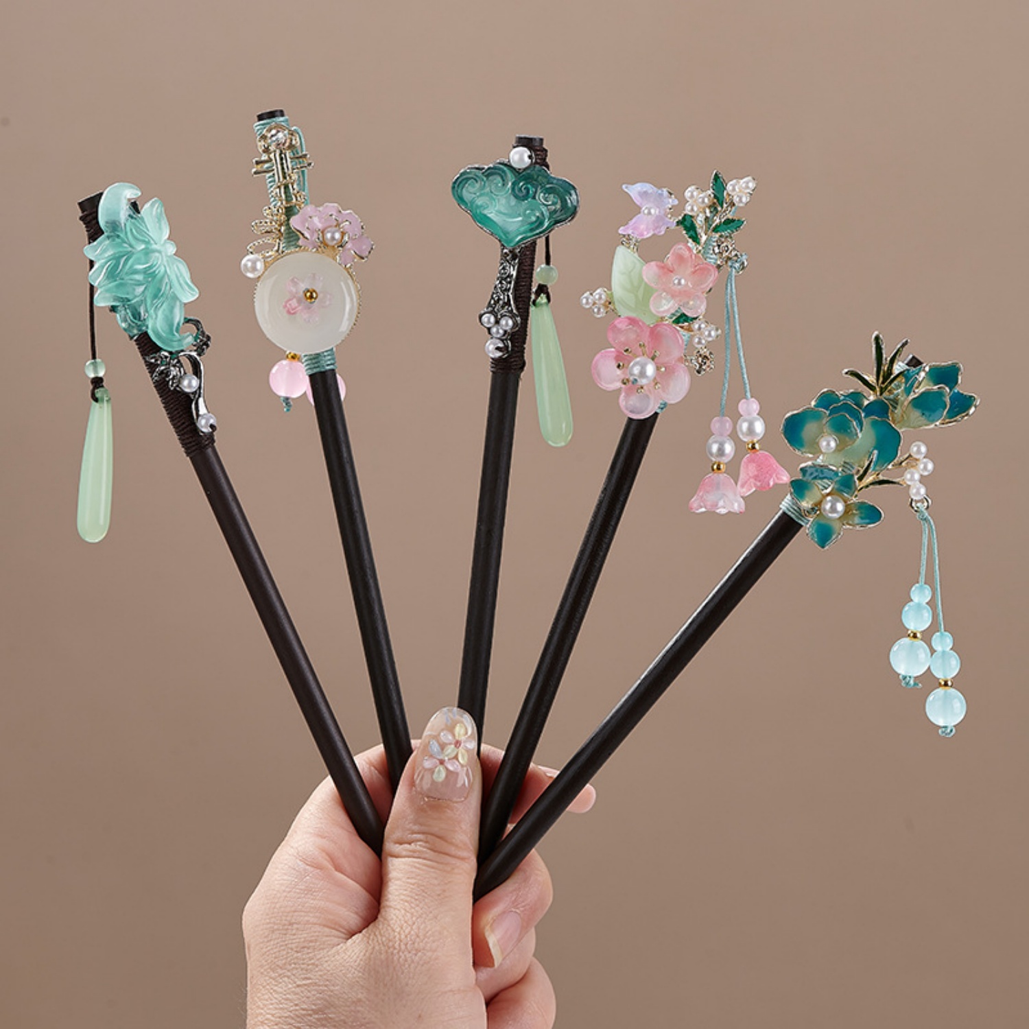 Supply Florist - Pasador de pelo vintage con flores