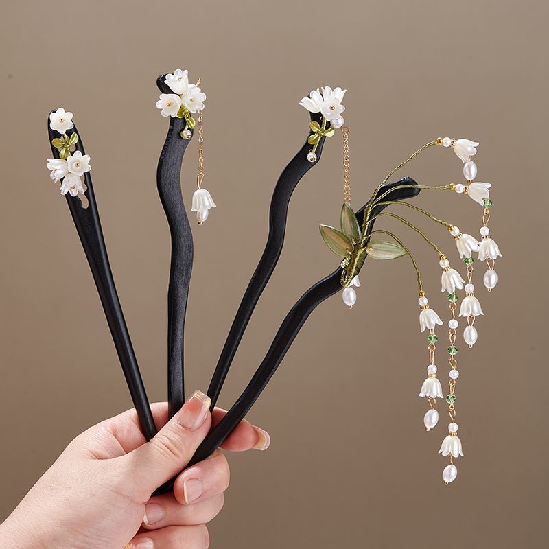 Supply Florist - Horquilla de madera con flor vintage