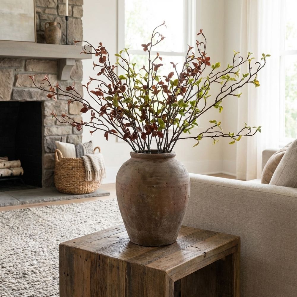 Branch Curly Willow - Ramas de sauce artificiales de tacto
